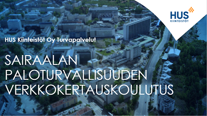 Sairaalan paloturvallisuuden verkkokertauskoulutus Image